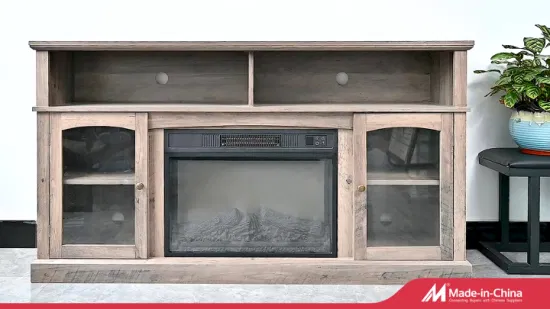 Commerce de gros de la Chine d'alimentation du salon Cabinet Media Console Table MDF TV Table avec portes en rotin