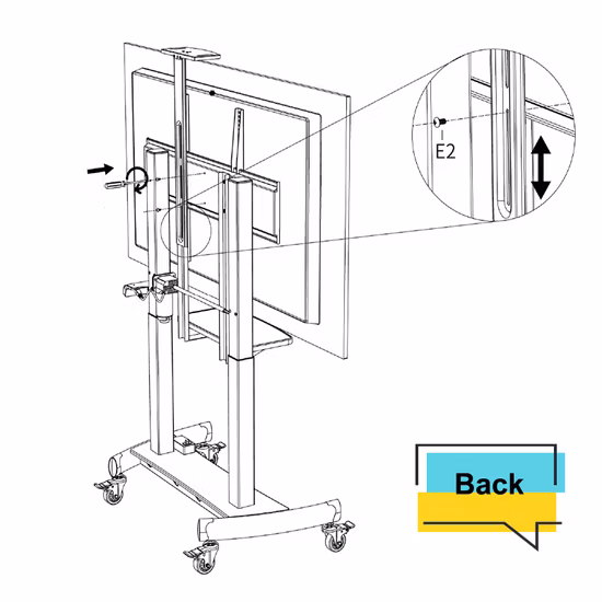 Support élévateur de télévision motorisé électrique Compact, nouveau Design, avec télécommande, pour salon